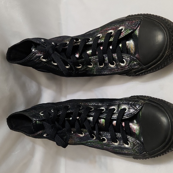 Converse CTAS Metallic Rainbow High-Top Sneakers (W Size 10) - Picture 4 of 13